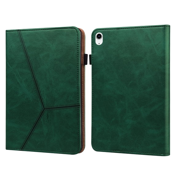 Dteck for iPad 10th Generation Case 2022 Shockproof PU Leather Stand Protective Wallet Cover with Card Slots & Money Holder Case with Elastic Strap, Green