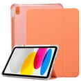 thumbnail image 1 of Dteck for iPad 10th Generation Case with Pencil Holder 2022 iPad 10.9 Inch Case, Clear Transparent Back Shell Trifold Protective Shockproof Auto Sleep/Wake Smart Stand Cover, Orange, 1 of 7
