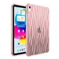 thumbnail image 1 of Dteck for iPad 10th Generation Case, Slim and Light Weight Yellowing Resistant TPU Protective Clear iPad Case with Transparent Back Cover with Ripple Design for 10.9-inch iPad 10th Gen,Pink, 1 of 6