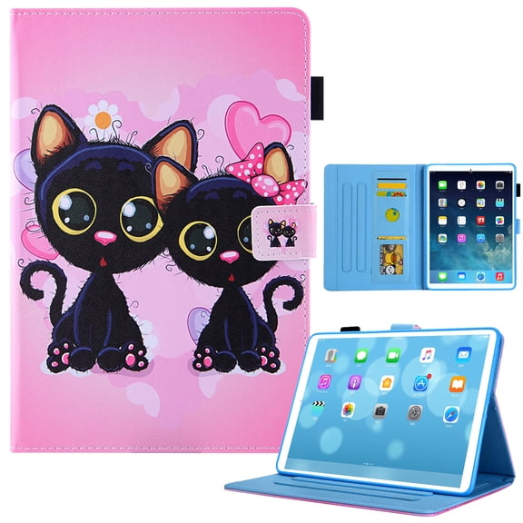 Dteck iPad 10th Generation Case iPad 10.9 Inch Case 2022, iPad Case 10th Generation, Multi-Angle Viewing Smart Cover with Hand Strap, Support Touch ID&Auto Wake/Sleep,12-Cats
