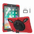 thumbnail image 1 of Dteck iPad 6th Gen. Case, iPad 9.7 2018/2017 Case (Not for ipad 2 3 4), Heavy Duty Protective Kicktand Hand Strap Shoulder Strap Shockproof Cover Pencil Holder for iPad Air 2/Pro 9.7 Inch, red, 1 of 8