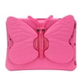 thumbnail image 1 of Dteck for iPad 6th Generation / 5th Generation Case for Kids, Cute Butterfly Shockproof EVA Foam Super Protection Rotating Stand Cover for 9.7" iPad Air/Air 2/iPad 2018/2017,Rose, 1 of 6