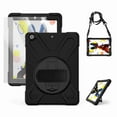 thumbnail image 1 of Dteck iPad 8th/7th Generation Case, iPad 10.2 Case 2020/2019, [Shockproof] Full Body Protective Case with Soft HD Screen Protector, Rotatable Kickstand & Hand Strap, Shoulder Strap, Black, 1 of 6