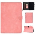 thumbnail image 1 of Dteck iPad 9.7 2017/2018 Case, iPad 6th Generation Case, iPad 5th Generation Case, iPad Air 2 Case, iPad Air Case, Slim Matte PU Leather Card Slots Wallet Case Multi-angle Standing Cover,Pink, 1 of 6