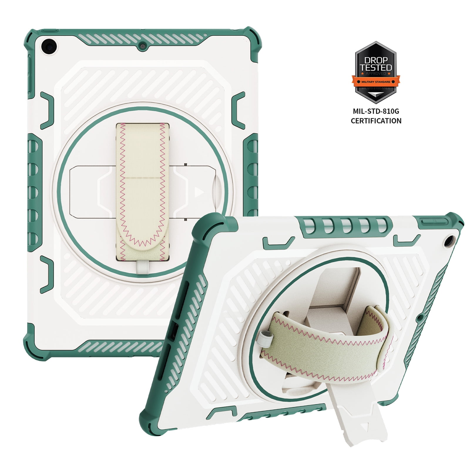 Dteck iPad 9th/ 8th/ 7th Generation Case 10.2", Shockproof Case with