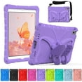 thumbnail image 1 of Dteck for iPad 9th 8th 7th Generation Case with Kickstand Butterfly Wings, Rugged Butterfly Kids iPad 10.2 Case Cover w/ Shoulder Strap for iPad 9th/8th/7th Gen (2021/2020 / 2019),Purple, 1 of 6