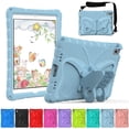 thumbnail image 1 of Dteck for iPad 9th 8th 7th Generation Case with Kickstand Butterfly Wings, Rugged Butterfly Kids iPad 10.2 Case Cover w/ Shoulder Strap for iPad 9th/8th/7th Gen (2021/2020 / 2019),Light Blue, 1 of 6