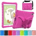 thumbnail image 1 of Dteck for iPad 9th 8th 7th Generation Case with Kickstand Butterfly Wings, Rugged Butterfly Kids iPad 10.2 Case Cover w/ Shoulder Strap for iPad 9th/8th/7th Gen (2021/2020 / 2019),Rose, 1 of 6