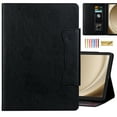 thumbnail image 1 of Dteck for iPad Air 13 Inch Case (2024), iPad Pro 12.9 Case (2022/2021/2020/2018) Case, Leather Folio Cover Auto Wake/Sleep with Card Slots, Multi-Angle Viewing Stand,Black, 1 of 7
