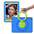thumbnail image 1 of Dteck iPad Kids Case Compatible for iPad 9th 2021 /8th 2020 /7th 2019 Generation 10.2 in, EVA Shockproof Rotate Handle Folding Stand Heavy Duty Protective Cute Cover for Boys Girls, Blue, 1 of 7