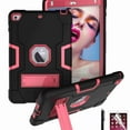 thumbnail image 1 of Dteck iPad Mini 5, Mini 4 Case, Shockproof [Full-Body] Hybrid 3-Layer Drop Protection Rugged Kickstand [HD Screen Protector] Cover For iPad Mini 5th 2019 / Mini 4th Gen 2015 7.9", Black+Rose, 1 of 7