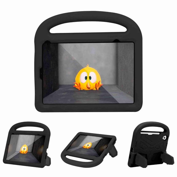 Dteck iPad Mini 6 Case for Kids, iPad Mini 6th Generation 2021 Durable Lightweight Case , Durable EVA Foam Shockproof Protective Cover with Handle Stand for 8.3 inch Apple iPad Mini 6, Black