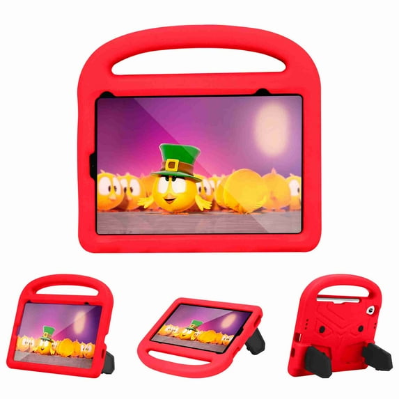 Dteck iPad Mini 6 Case for Kids, iPad Mini 6th Generation 2021 Durable Lightweight Case , Durable EVA Foam Shockproof Protective Cover with Handle Stand for 8.3 inch Apple iPad Mini 6, Red