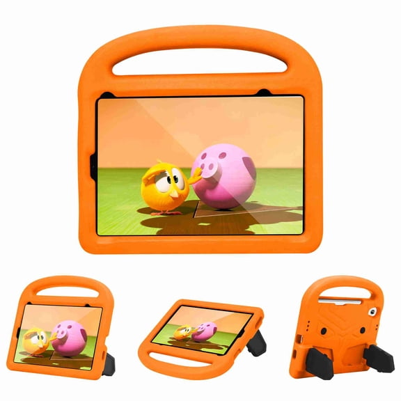 Dteck iPad Mini 6 Case for Kids, iPad Mini 6th Generation 2021 Durable Lightweight Case , Durable EVA Foam Shockproof Protective Cover with Handle Stand for 8.3 inch Apple iPad Mini 6, Orange