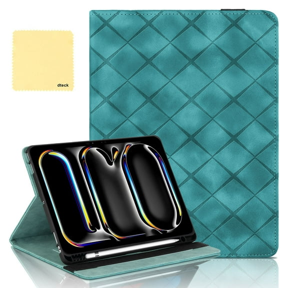 Dteck for iPad Mini 7 Case (A17 Pro) 2024, iPad Mini 6 Case 2021, iPad Mini 7th/6th Case 8.3 Inch Cover, Smart Magnetic PU Leather Folio Stand with Pencil Holder and Multi-Viewing Angles Case, Green