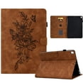 thumbnail image 1 of Dteck for iPad Pro 11 Inch (M4) 2024 (5th Gen) Released, Shockprof PU Leather Embossed Flower Slim Case with Card Solt Protective Smart Cover for iPad Pro 11 Inch Tablet 2024,Brown, 1 of 5