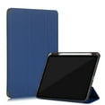 thumbnail image 1 of Dteck iPad Pro 11 inch 2nd Generation 2020 Case with Built-in Pencil Holder, Slim PU Leather Tri-fold Stand Case Magnetic Flip Auto Wake Sleep Smart Cover, Deep Blue, 1 of 1
