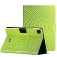 thumbnail image 1 of Dteck for iPad Pro 11 inch (4th, 3rd, 2nd & 1st Gen) 2022 2021 2020 2018, iPad Air 4th 2020, Air 5th 2022 10.9" Case, Crocodile Synthetic Leather Folio Smart Cover with Card, Auto Sleep Wake,Green, 1 of 5
