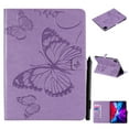 thumbnail image 1 of Dteck for iPad Pro 11 inch 4th Gen (2022)/3rd/2nd/1st Gen(2021/2020/2018),for iPad 10.9 Inch 2022/2020 iPad Air 5th/4th Embossed Butterfly PU Leather Folio Stand Case with Card Holders, Purple, 1 of 6
