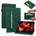 thumbnail image 1 of Dteck iPad Pro 11 inch Case 2021 3rd/2nd/1st Generation Case 2021/2020/2018 with Elastic Band PU Leather Protective Case Cover with Pocket Strap Soft TPU Back Shockproof for iPad Pro 11,Green, 1 of 4