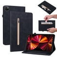 thumbnail image 1 of Dteck iPad Pro 11 inch Case 2021 3rd/2nd/1st Generation Case 2021/2020/2018 with Elastic Band PU Leather Protective Case Cover with Pocket Strap Soft TPU Back Shockproof for iPad Pro 11,Black, 1 of 4