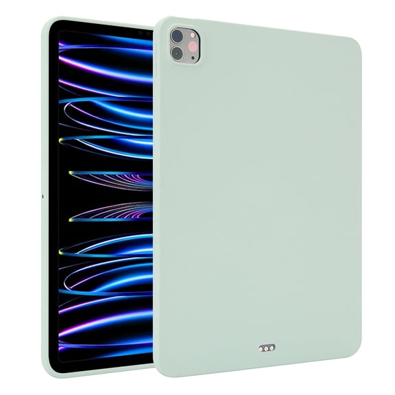 Dteck for iPad Pro 11 inch Tablet Case 2022/2021/2020/2018 Model (4th/3rd/2nd/1st Generation), Slim Lightweight Soft TPU Back Shockproof Cover Flexible Silicone Bumper Drop Proof Shell,Mint