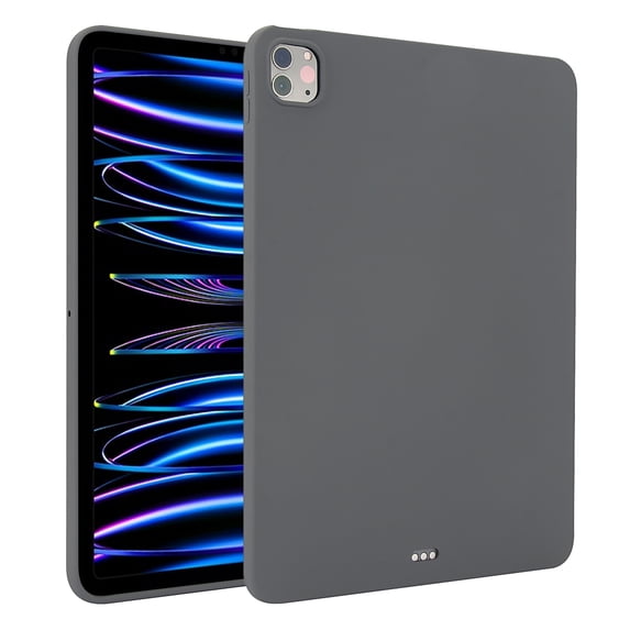 Dteck for iPad Pro 11 inch Tablet Case 2022/2021/2020/2018 Model (4th/3rd/2nd/1st Generation), Slim Lightweight Soft TPU Back Shockproof Cover Flexible Silicone Bumper Drop Proof Shell,Gray