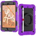 thumbnail image 1 of Dteck iPad mini 5 Case / iPad mini 6 Case with Built in Screen Protector, Child Proof Heavy Duty Shockproof Kids Case with Rotating Stand Handle Pencil Holder for iPad mini 5/4 7.9", Purple, 1 of 7