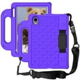 thumbnail image 1 of Dteck iPad mini 6th Generation Case, Kids Case for iPad mini 6 8.3 in 2021, Lightweight EVA Handle Stand Protective Cover with Crossbody Shoulder Strap For iPad mini 6th Gen,Purple, 1 of 4