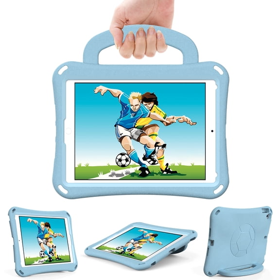 Dteck iPad mini Case for Kids, Lightweight Shockproof Handle Convertible Stand for iPad Mini 5, Mini 4, Mini 3 and Mini 2 7.9 Inch (not fit mini 6),Light Blue