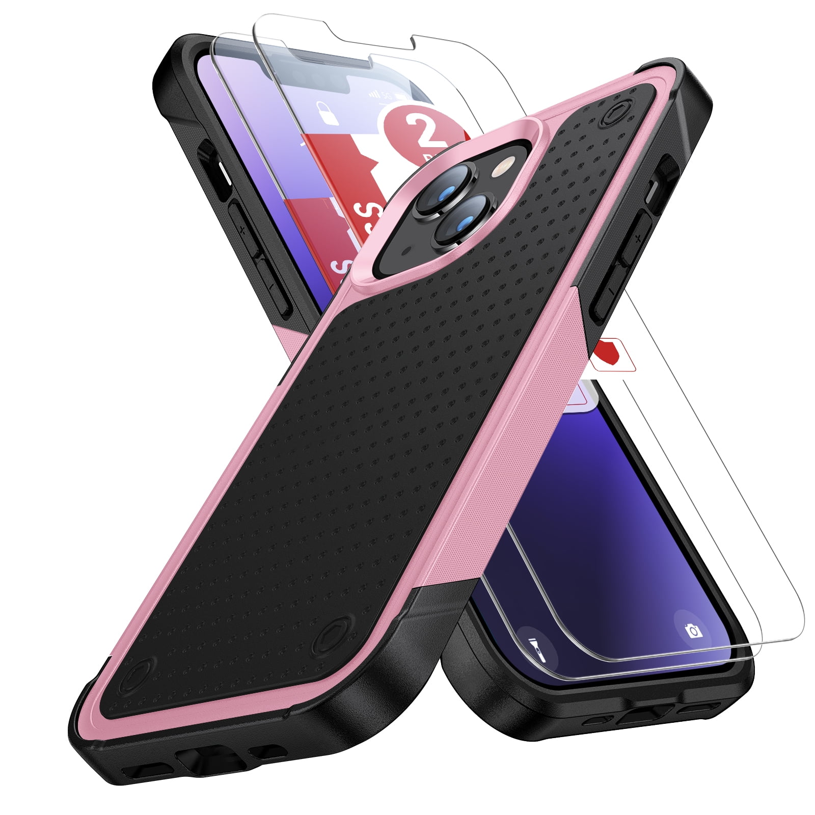 Dteck for iPhone 11 Case with Screen Protector 3 PCS, Military Grade