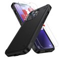 thumbnail image 1 of Dteck for iPhone 11 Case with Screen Protector 3 PCS, Military Grade Drop Protection, Hybrid Rugged Protective Phone Cases, Shockproof Bumper Case for Apple iPhone 11,Black, 1 of 8