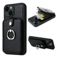 thumbnail image 1 of Dteck for iPhone 11 Case Wallet with Card Holder, 360?Rotation Finger Ring Holder Kickstand, PU Leather Protective Shockproof Phone Cover for Apple iPhone 11,Black, 1 of 8