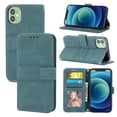 thumbnail image 1 of Dteck iPhone 11 Case, iPhone Case 11 6.1-inch, Slim Fit Shoulder Strap Folding Kickstand Shockproof Protective Cards Slots Wallet Case TPU Back Cover for Apple iPhone 11 2019 Phone - Darkgreen, 1 of 7