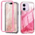 thumbnail image 1 of Dteck iPhone 11 Full Body Case with Built-in Screen Protector Gradient Shockproof Protective Girls Women Heavy Duty Phone Case for iPhone 11 6.1 inches 2019,Rose, 1 of 7