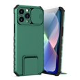thumbnail image 1 of Dteck for iPhone 11 Pro Case with Screen Protector, Slide Camera Protector Phone Case with Built-in Stand Shockproof Rugged Bumper for iPhone 11 Pro,Green, 1 of 7