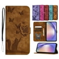 thumbnail image 1 of Dteck for iPhone 11 Pro Wallet Case, Embossed Butterfly Cute Cat Soft PU Leather Folio Flip Shockproof Protective Credit Card Slots Holder Cover for iPhone 11 Pro,Brown, 1 of 6