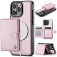 thumbnail image 1 of Dteck for iPhone 11 Pro Wallet Case Magnetic Card Holder, RFID Blocking 2 in 1 Detachable Kickstand Shockproof Cover for Women Men Compatible with Magsafe Accessory, Pink, 1 of 10