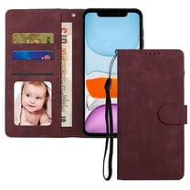 Dteck iPhone 11 pro max Case,PU Leather Wallet Flip Magnetic Card Slots Shockproof kickstand Cover for iPhone 11 pro max 6.5 inch,Winered