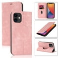 thumbnail image 1 of Dteck iPhone 12/12 Pro 6.1"  2020 Case, Filo Cover Stand PU Leather Case Safe Magnetic Wallet Function [Card Slots & Cash Poeket]  Suppout Wireless Charging, Full-Protective  Case, Pink, 1 of 9