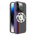 thumbnail image 1 of Dteck for iPhone 12 Pro Max Case with Carbon Fiber Texture, MagSafe-Compatible Case with Built-in Stand Camera Lens Protector, Slim Shockproof Protective Cover with Logo Window,Black Purple, 1 of 1