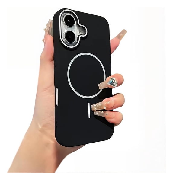 Dteck for iPhone 12 Pro Max Case,Compatible with MagSafe Accessory, Matte Ultra Thin Soft TPU Rubber Military Grade Drop Protection Slim Fit Shockproof Phone Case, Blackwhite