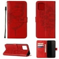 thumbnail image 1 of Dteck iPhone 13 Case, Butterfly Patterned Wallet Case, Magnetic Hand Strap Credit Card Holder Slots Synthetic Leather Kickstand Protective Cover For iPhone 13, Red, 1 of 11