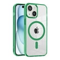 thumbnail image 1 of Dteck for iPhone 13 Case,Compatible with MagSafe,Military-Grade Protection,Yellowing Resistant Scratch-Resistant Clear Back, Magnetic Phone Case for iPhone 13,Green, 1 of 6