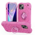 thumbnail image 1 of Dteck for iPhone 13 Case with Screen Protector (2 Packs), Military Grade Drop Protection Shockproof Protective Phone Case with Rotating Ring Stand for iPhone 13,Pink, 1 of 6