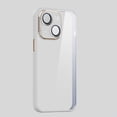 thumbnail image 1 of Dteck iPhone 13 Clear Case 6.1 Inch 2021 Release with lens Film, [Sun Pattern Frame] [Ultra-clear] [Wireless Charging] [Acrylic & TPU & Mental] Shockproof Cover for iPhone 13, White, 1 of 6