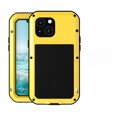 thumbnail image 1 of Dteck iPhone 13 Mini Heavy Duty Case, Outdoor Aluminum Metal Military Grade Bumper Shockproof Dustproof Anti-Scratch Full Body Protection Case with Tempered Glass for iPhone 13 Mini (Yellow), 1 of 5