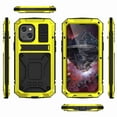 thumbnail image 1 of Dteck iPhone 13 Mini Metal case with Kickstand Screen Protector Case Sturdy Military Armor Durable Full Body Heavy Duty Shockproof Drop Tested Outdoor Case for iPhone 13 Mini (Yellow), 1 of 7