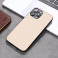 thumbnail image 1 of Dteck for iPhone 13 Pro 6.1 Inch Case Slim PU Leather Simple Solid Color Shockproof  Phone Case Cover Lightweight Soft TPU Bumper Hard PC Hybrid Protective Case for iPhone 13 Pro,Beige, 1 of 6