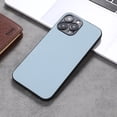 thumbnail image 1 of Dteck for iPhone 13 Pro 6.1 Inch Case Slim PU Leather Simple Solid Color Shockproof  Phone Case Cover Lightweight Soft TPU Bumper Hard PC Hybrid Protective Case for iPhone 13 Pro,Blue, 1 of 6